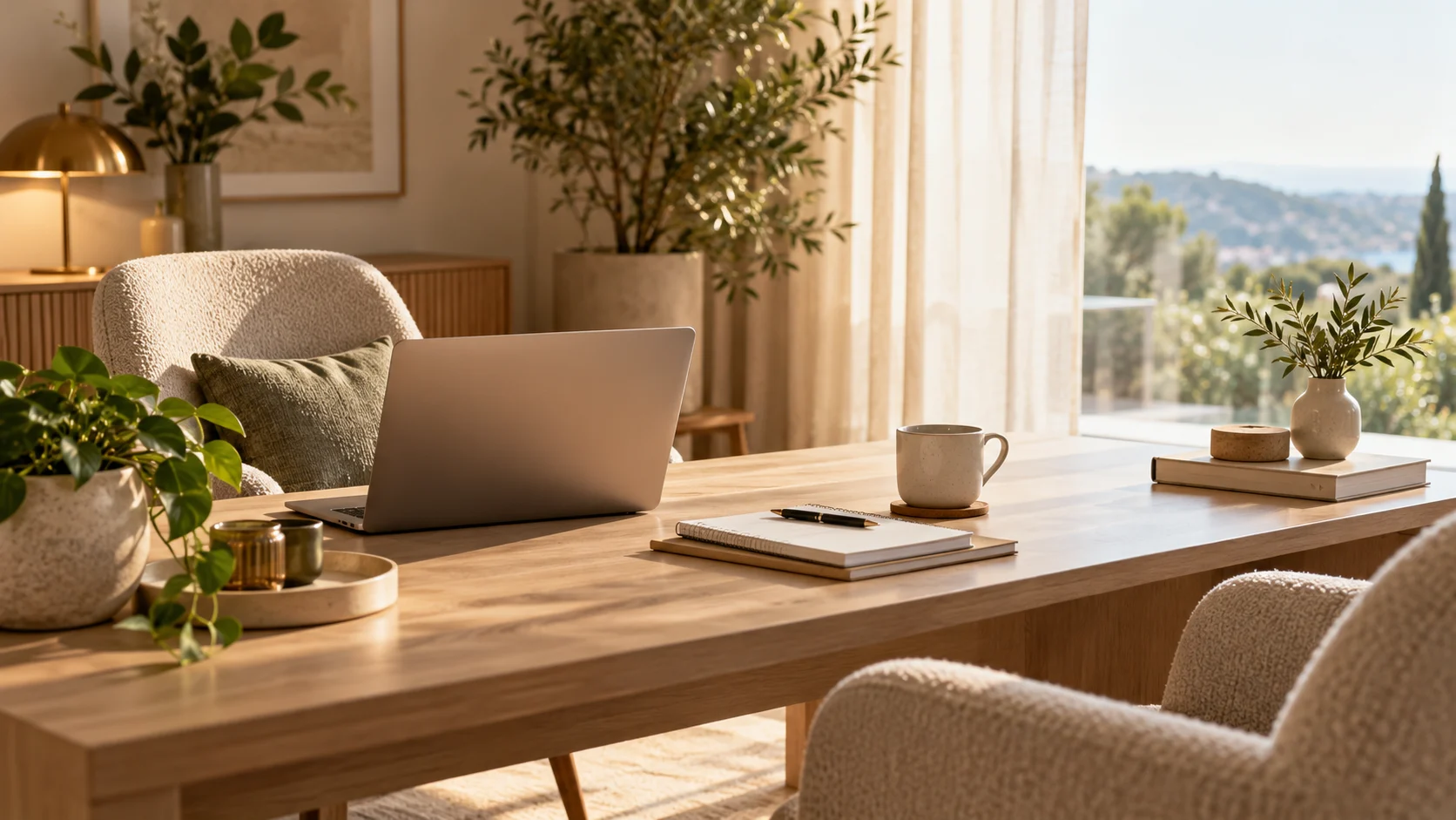 Bureau chaleureux aménagé pour un accompagnement professionnel